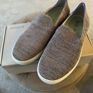 Rothy's Limited Edition Metallic Slip On Sneaker Size 9 in light brown